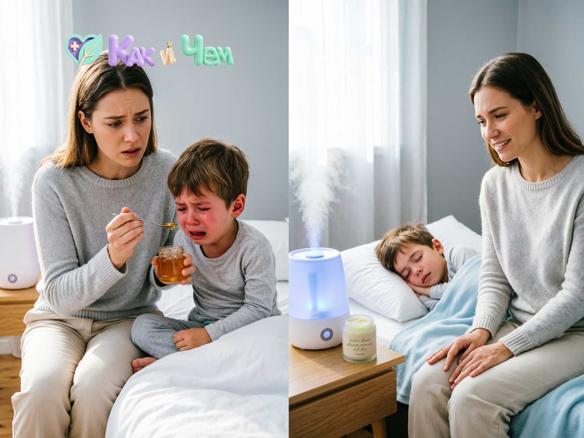 Лечение ночного кашля у детей.